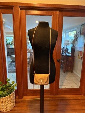 Fossil Very Small and Cute Gold Leather Crossbody Bag